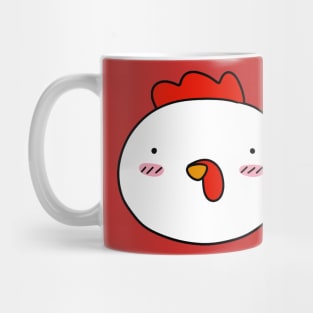 Blushing Chicken Face Mug